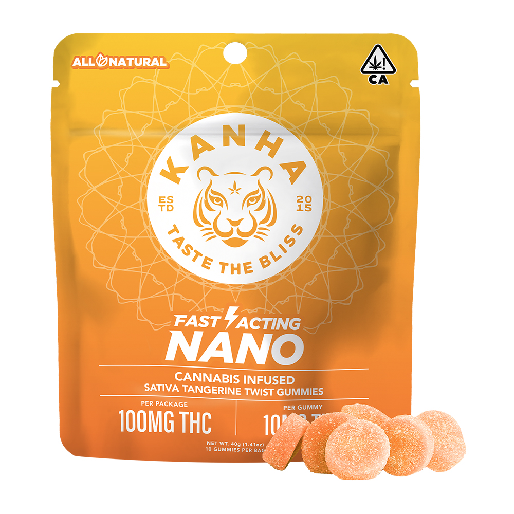 KANHA | NANO | Tangerine Twist | Sativa | 100mg THC | 10-pack