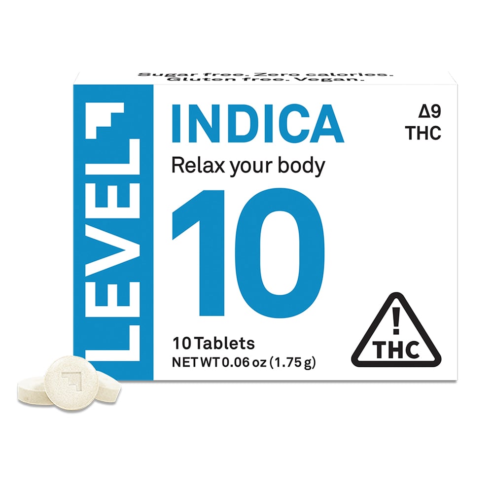 LEVEL 10 Indica [10pk] (100mg delta-9 THC)