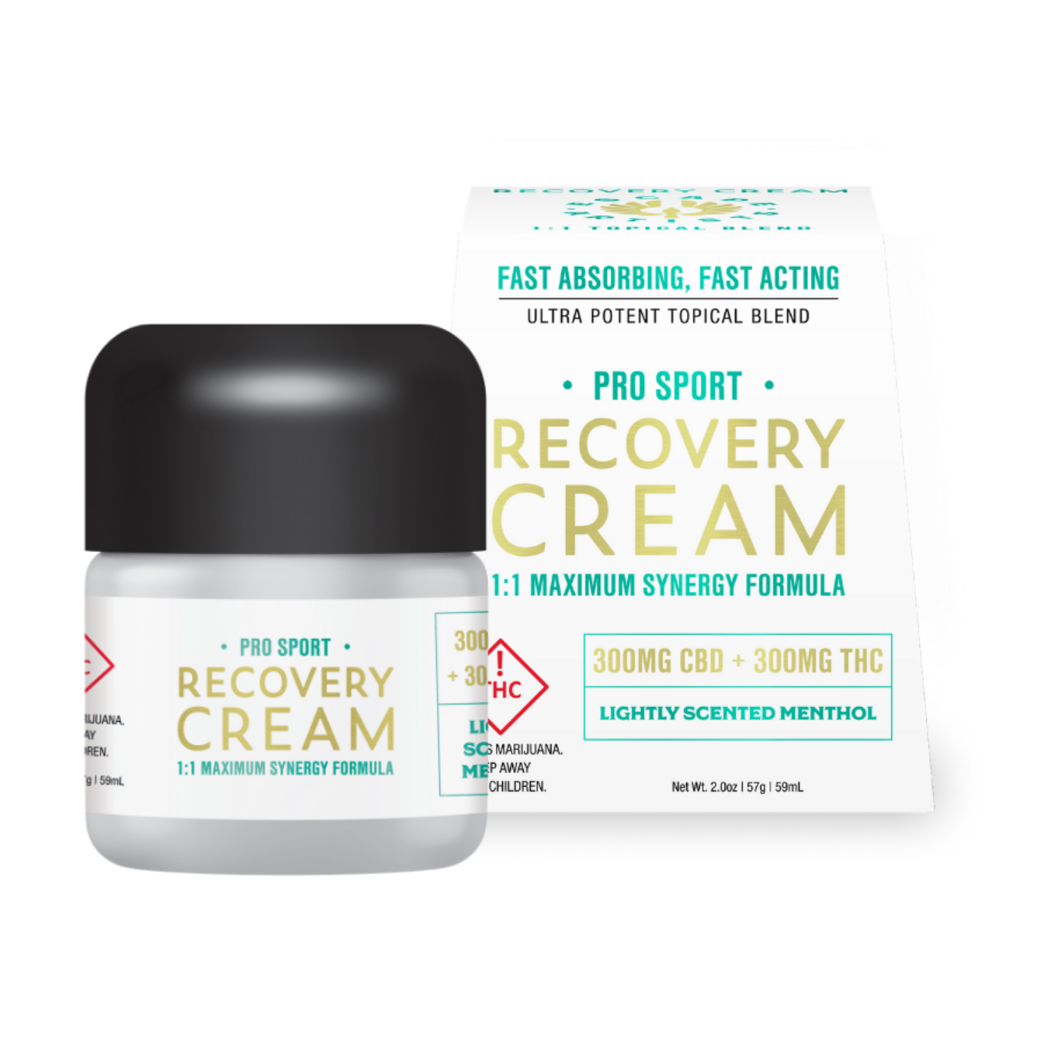 1 1 Fast Recovery Cream Pro Sport Menthol 300mg Cbd 300mg Thc Escape Artists Cream Jane