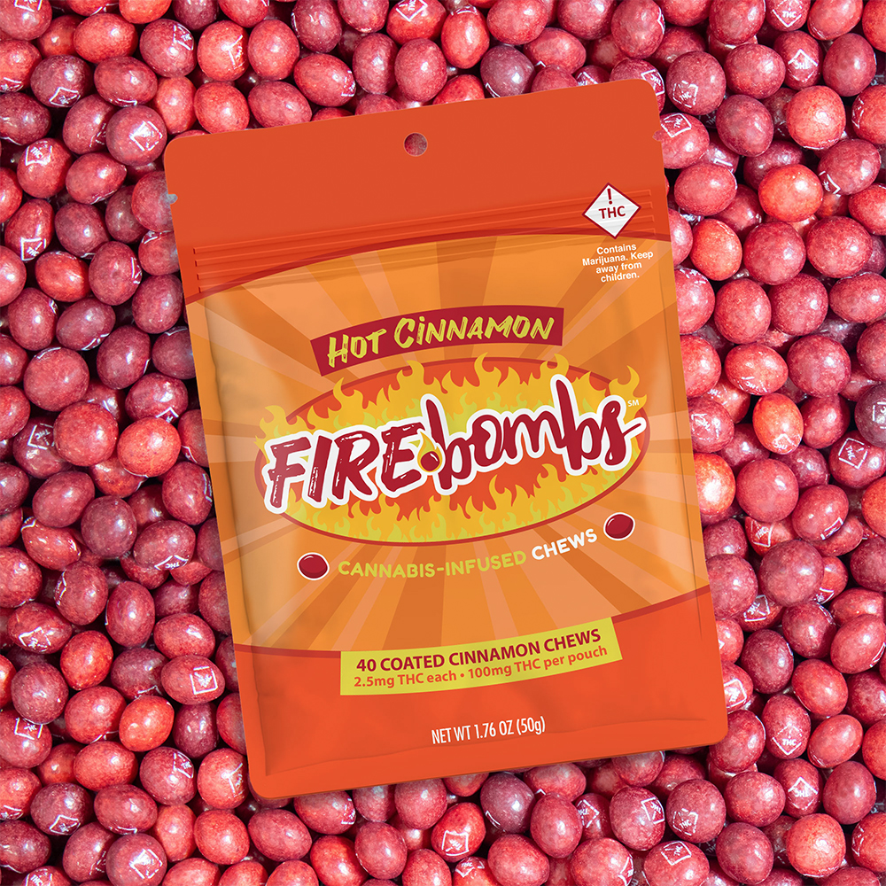 Fire Bombs Hot Cinnamon - 100mg THC (40pk / 2.5mg THC ea)
