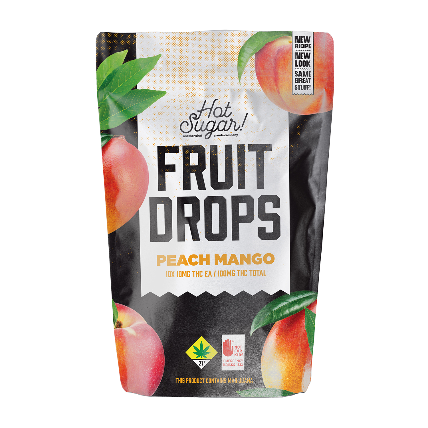 1:1 Peach Mango [10pk] (100mg CBD/100mg THC)