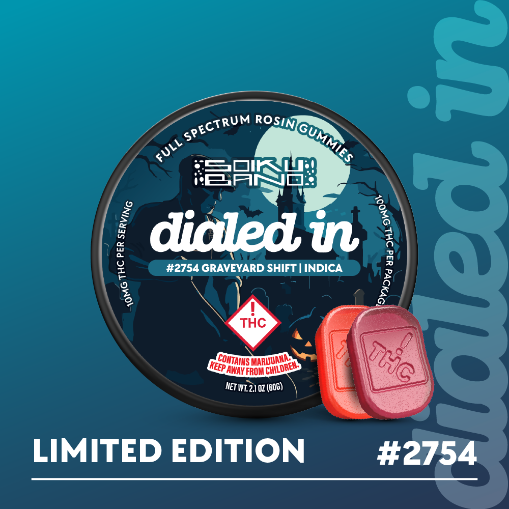 100mg - Graveyard Shift #2754 - Rosin Gummies (10pk)