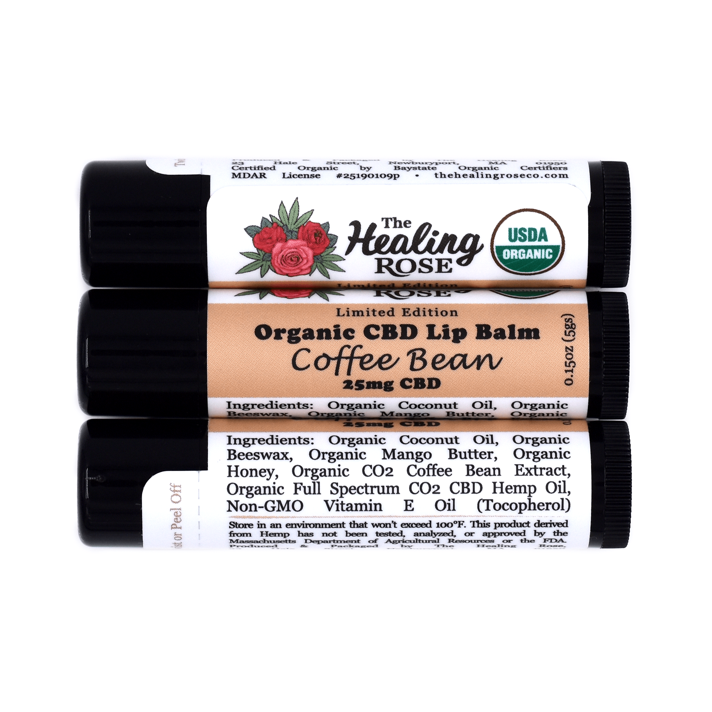 Organic Coffee Bean Lip Balm (25mg CBD) **Limited Edition**
