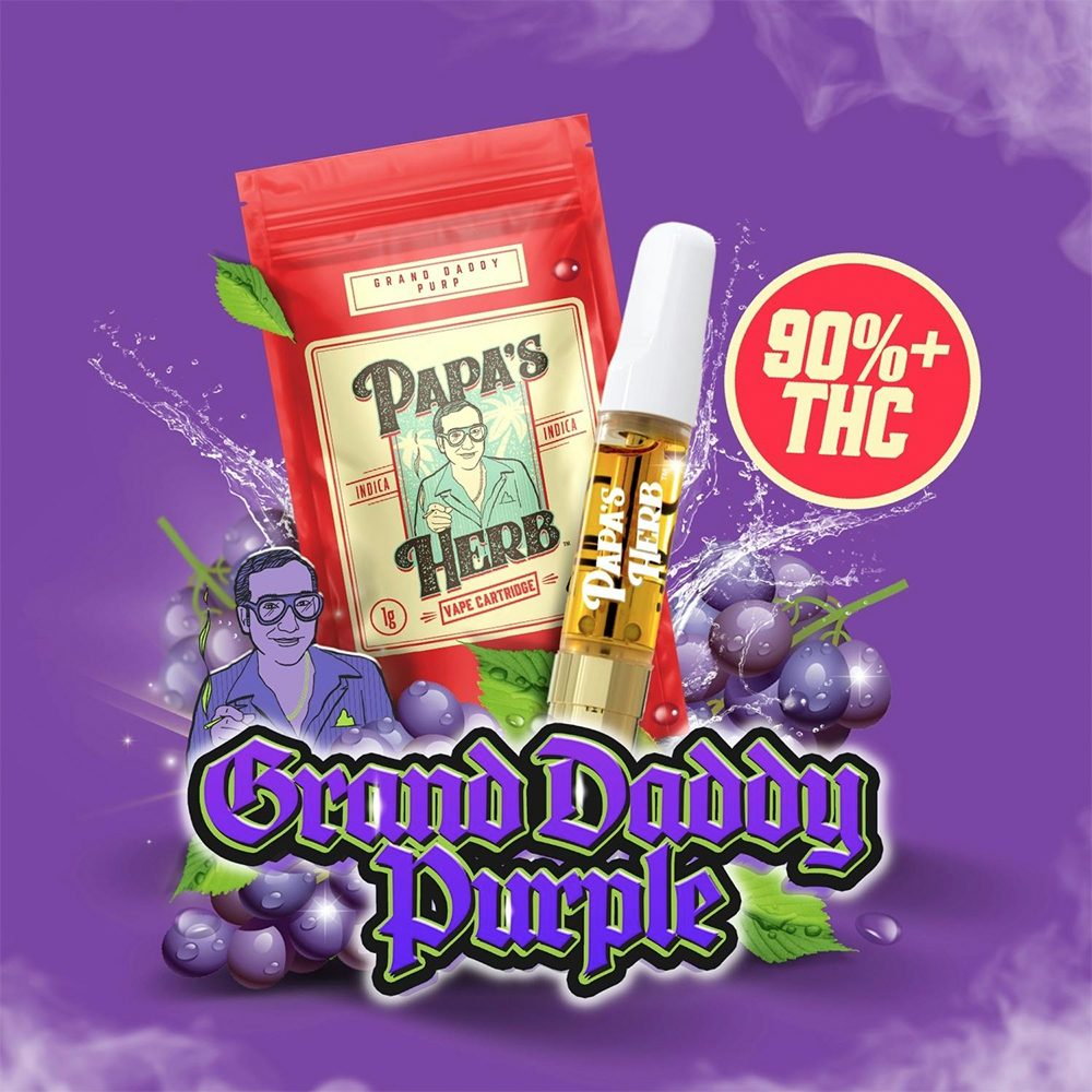 Granddaddy Purple | Indica - Ultra Extract High Purity Oil - 1G Vape Cartridge