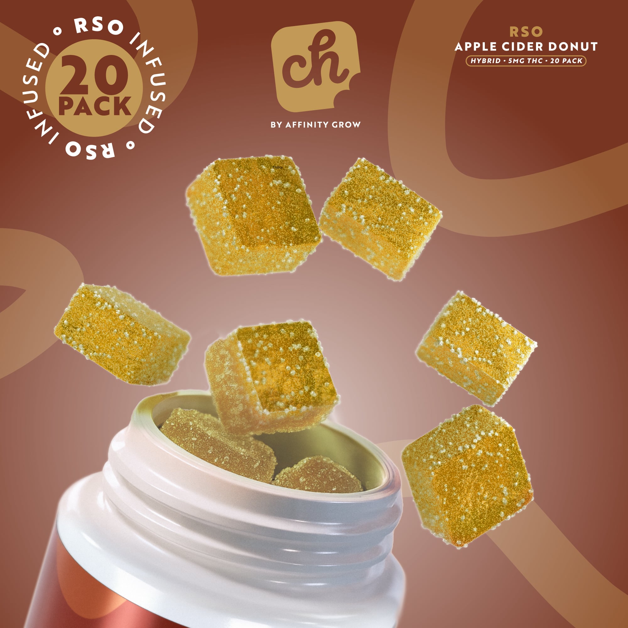 Chew RSO Apple Cider Donut Gummies H 01097