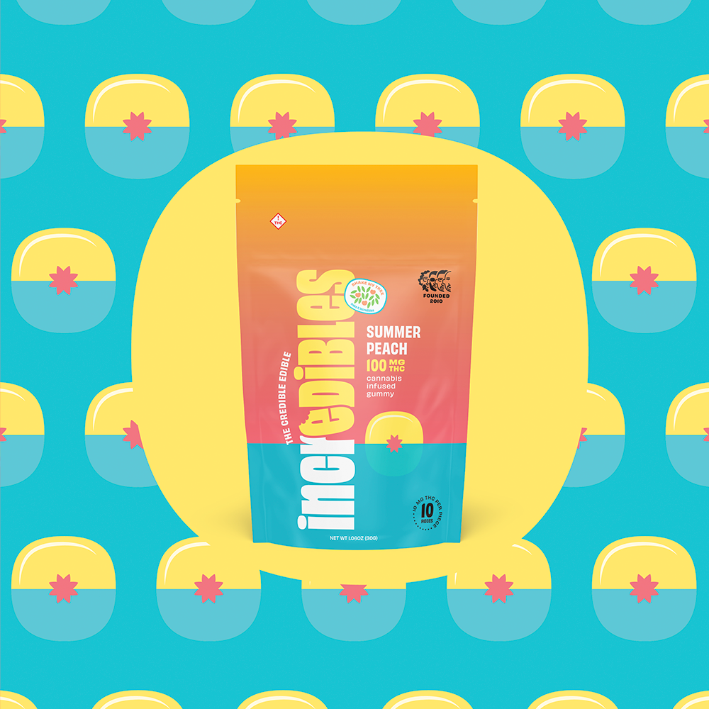 Shop Summer Peach [10pk] (100mg) | Sunburst Pharm - MED Dispensary