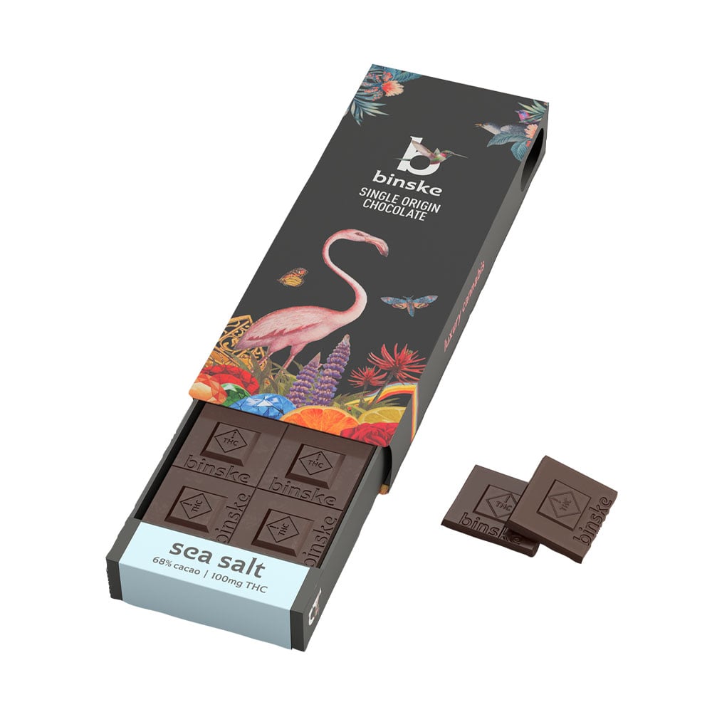 Sea Salt Dark Chocolate Bar (100mg)