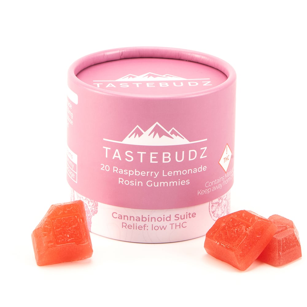 Raspberry Lemonade 50:1 Rosin Gummies | [20pk] (1000mg CBD/20mg THC)
