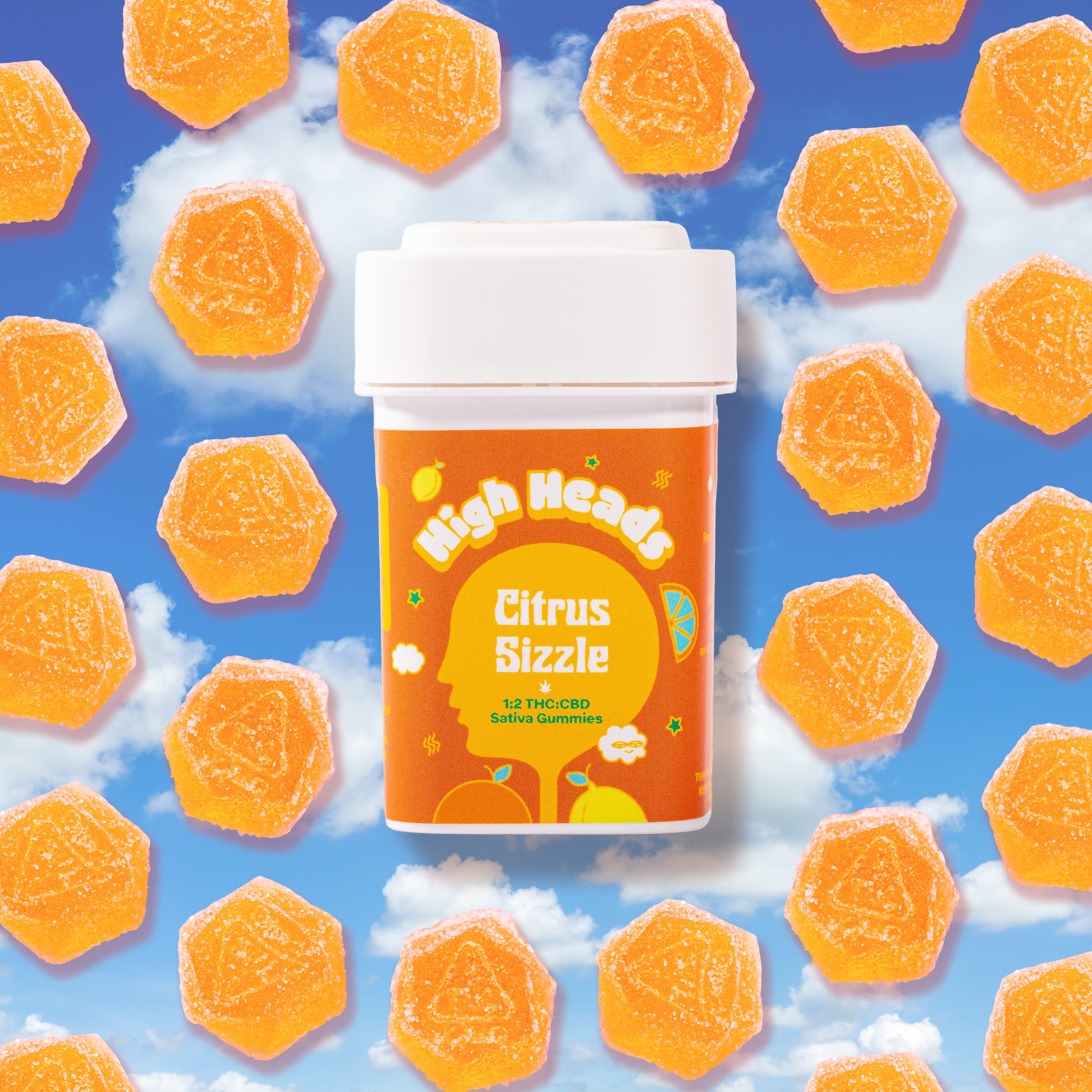 Citrus Sizzle 1:1 - Sativa 10pk (100mg THC / 100mg CBD)