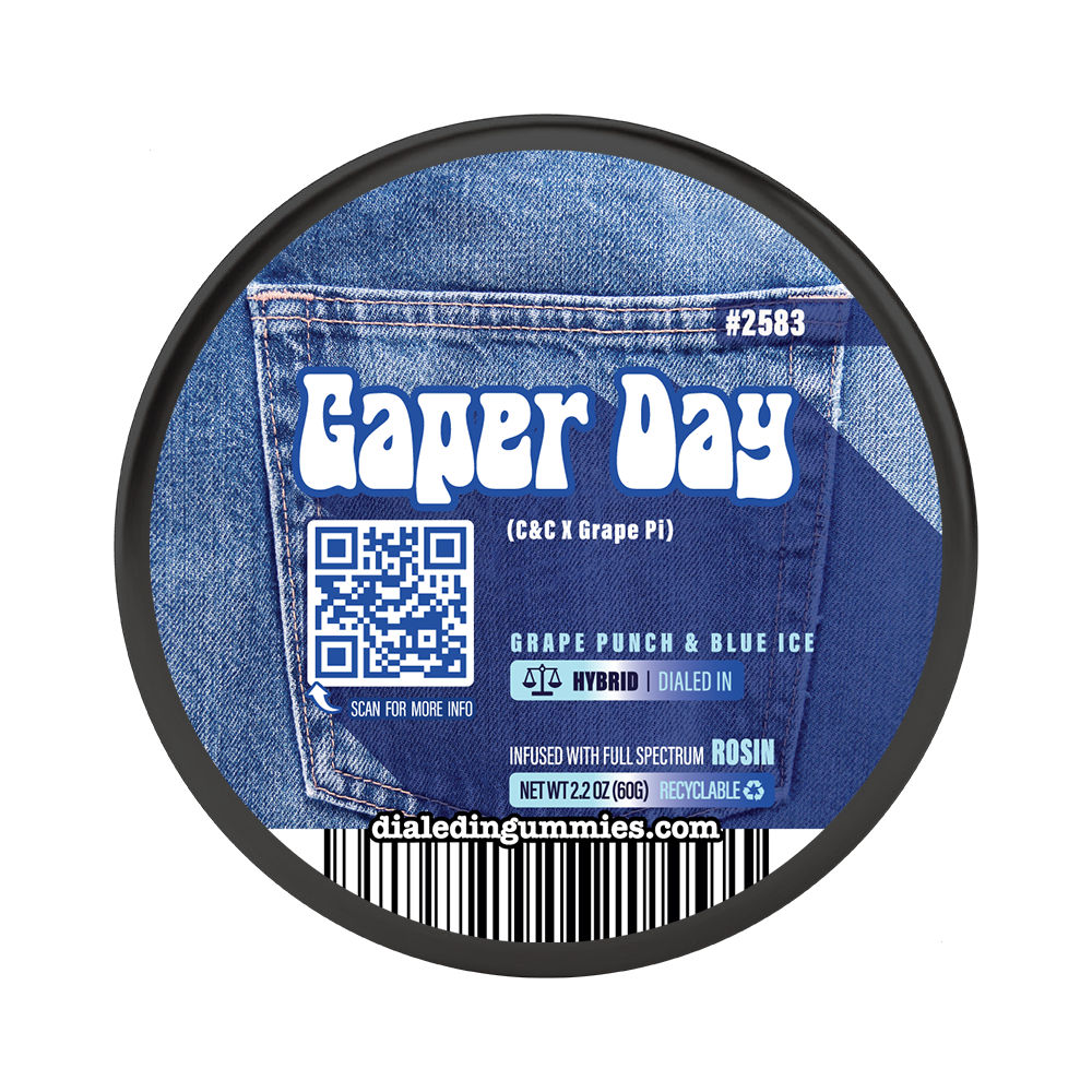 100mg - Gaper Day #2583 - Rosin Gummies (10pk)