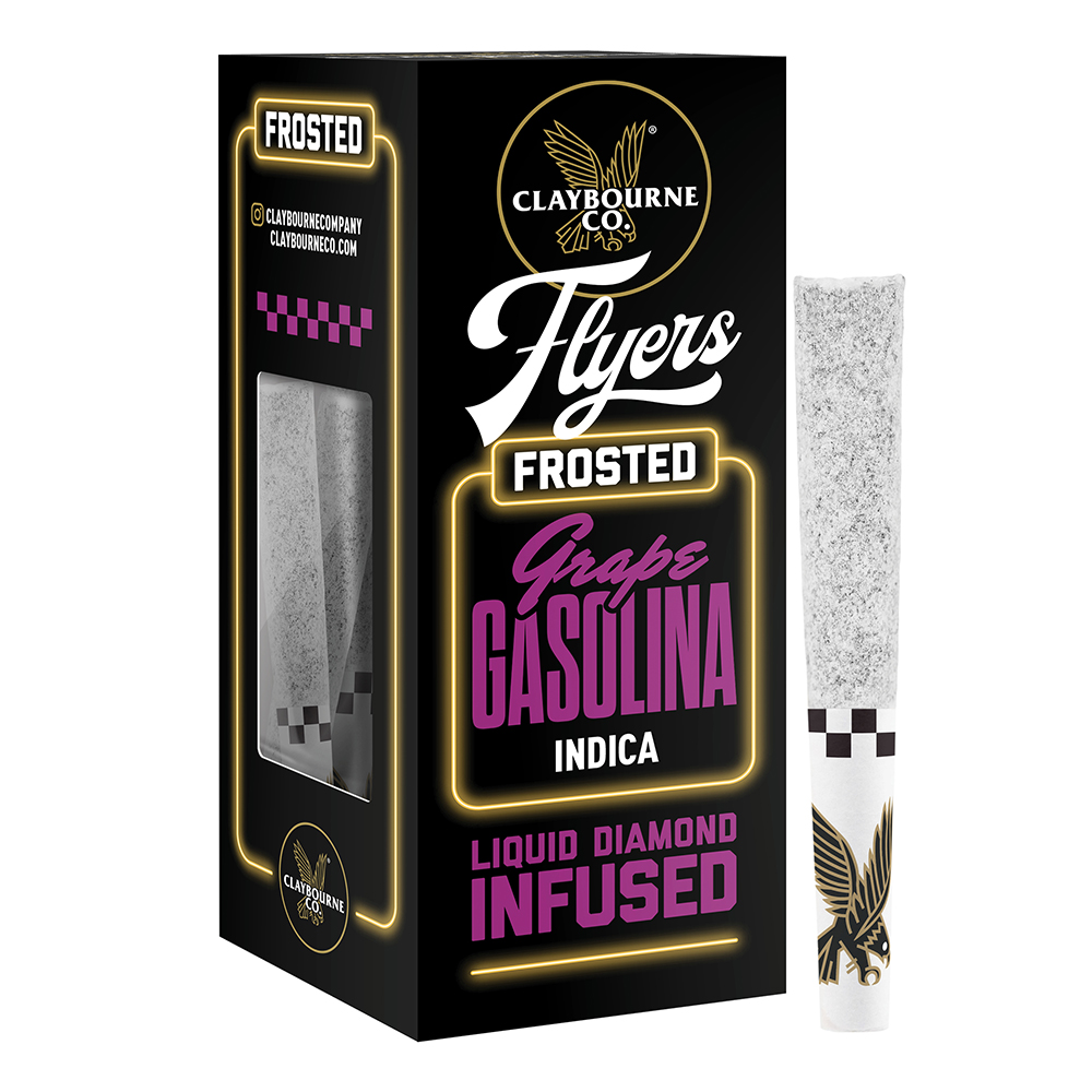 Grape Gasolina (2.5g) - Diamond Frosted Flyers Pre-Rolls