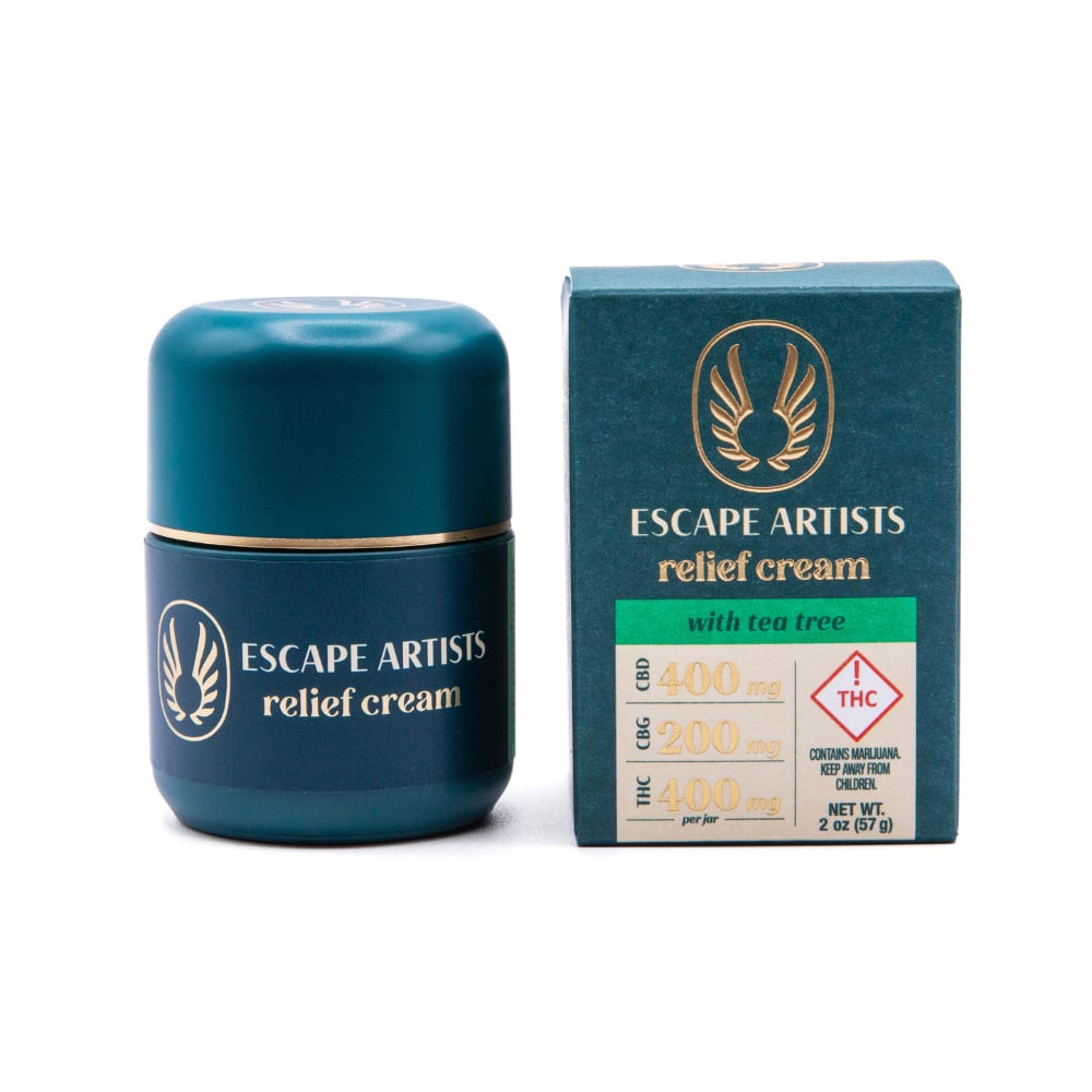 2:1:2 Relief Cream - Tea Tree [2oz] (400mg CBD/200mg CBG/400mg THC)