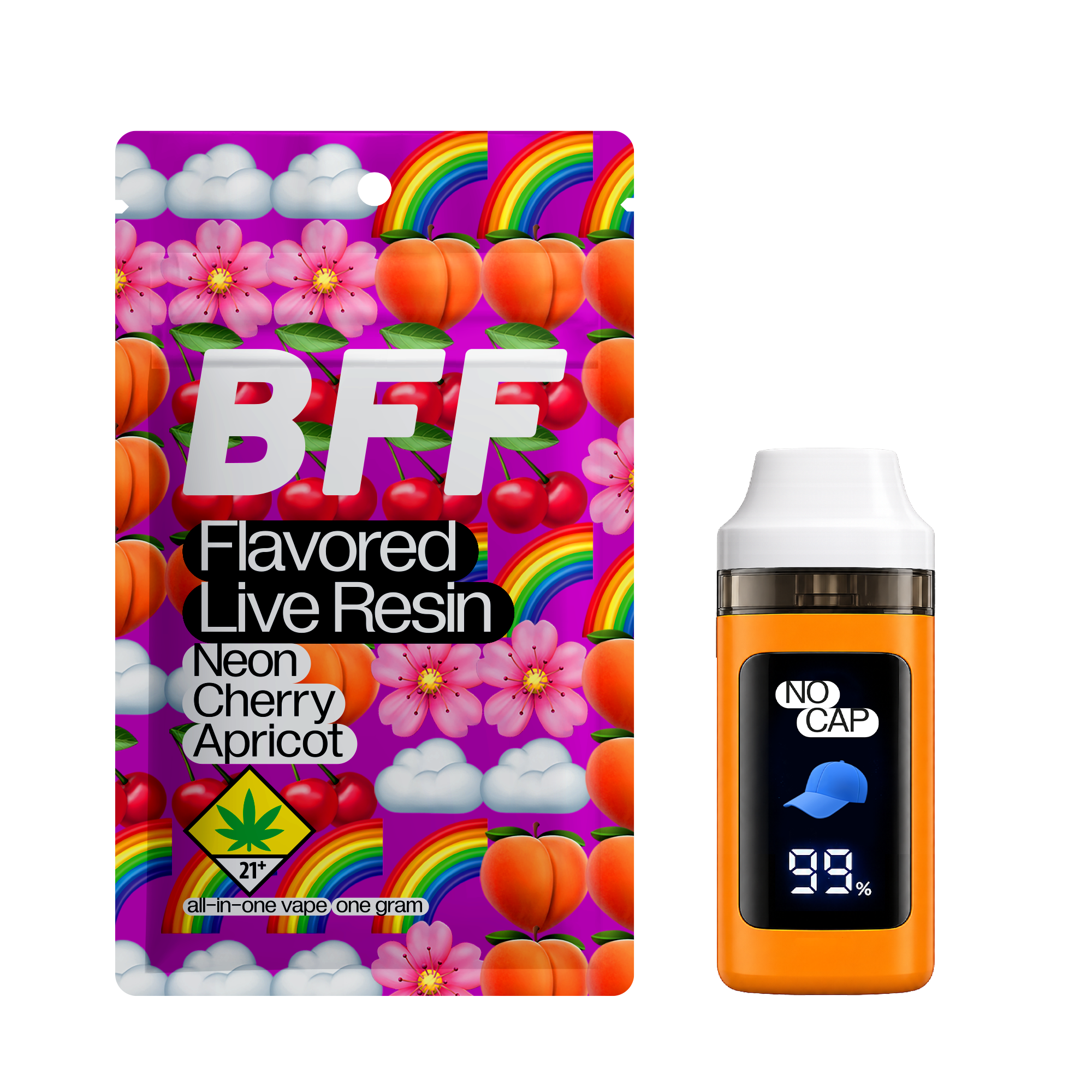 Neon Cherry Apricot (NO CAP) [1000mg]