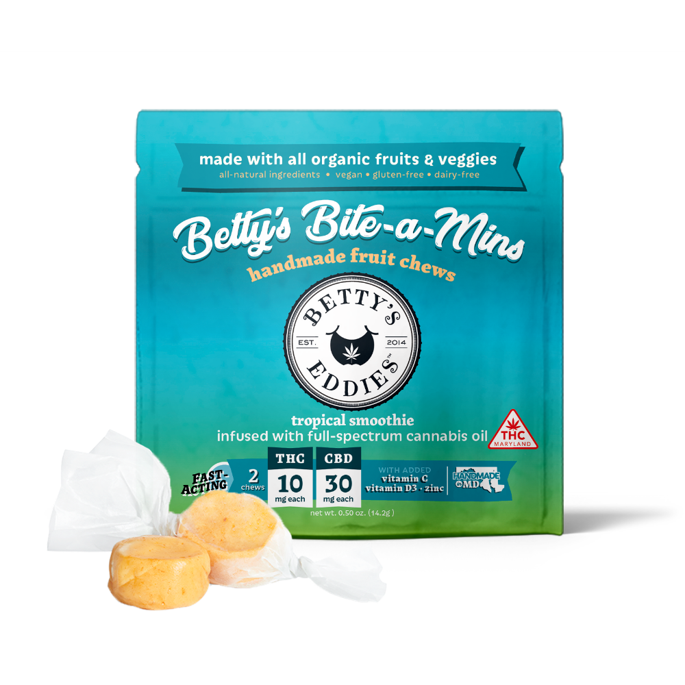 Betty's Bite-a-Mins - Tropical Smoothie [2pk] (20mg THC/60mg CBD)