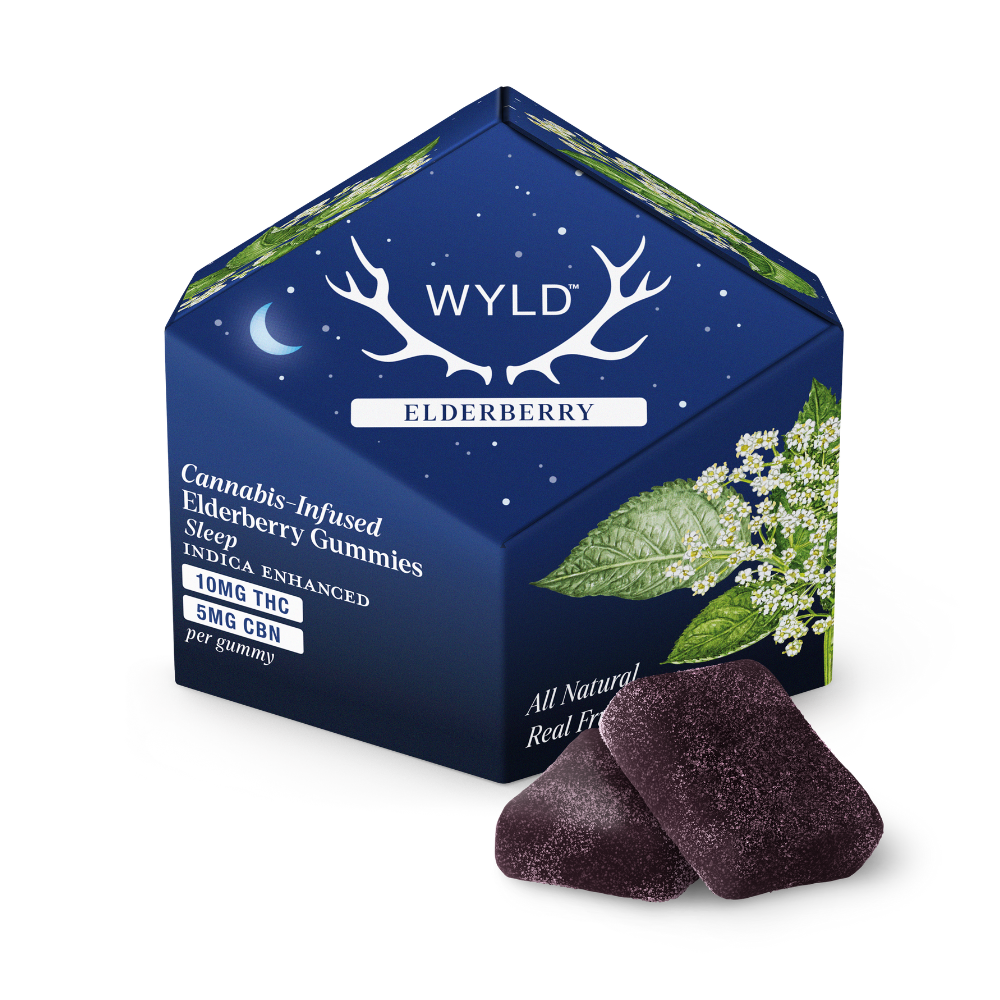 Elderberry 2:1 CBN + Indica Enhanced Gummies | 100mg THC:50mg CBN