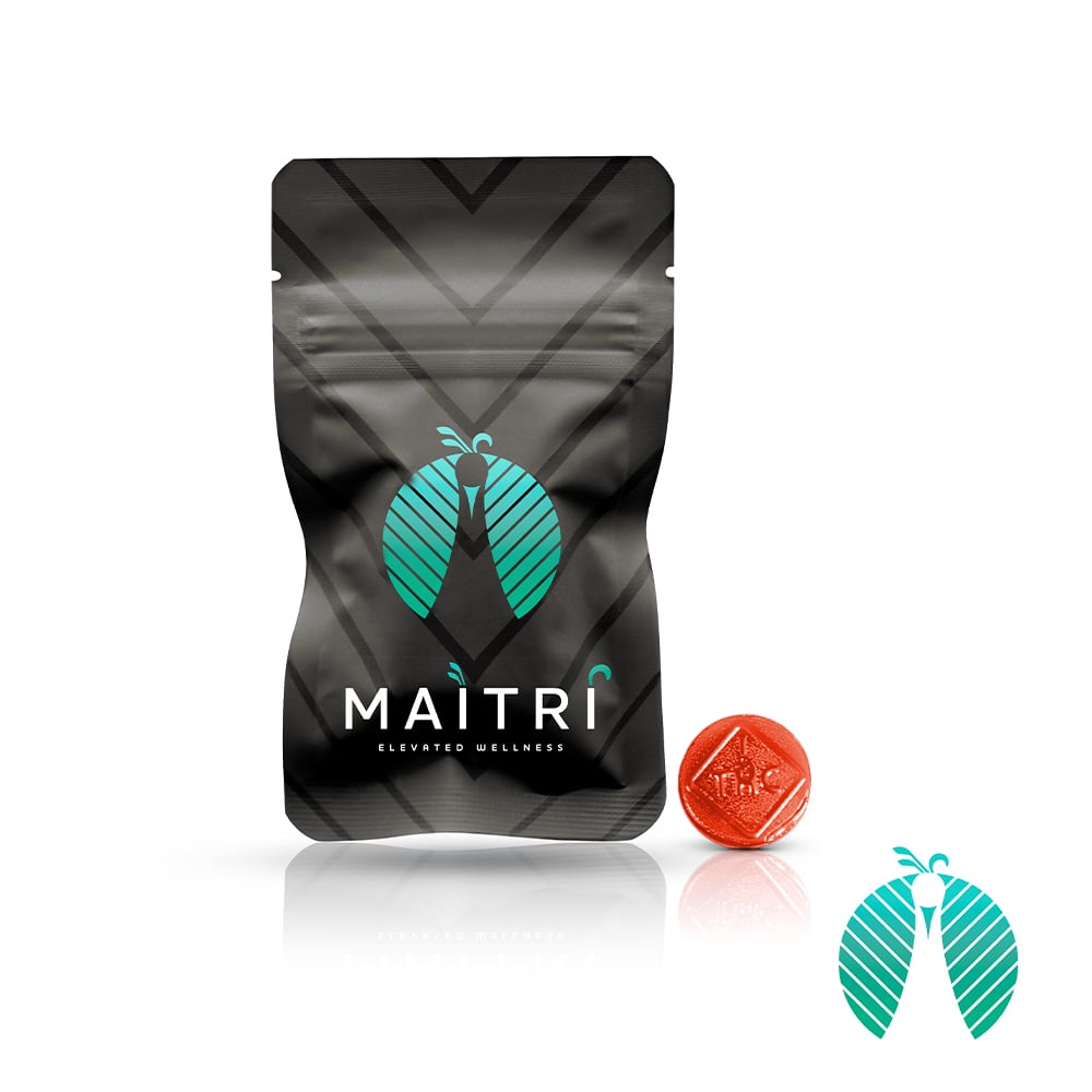 Pomegranate 50mg THC Troches | 10 pack