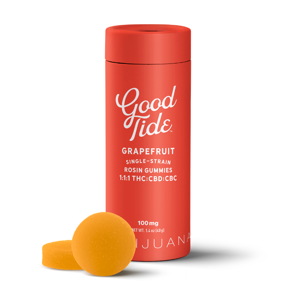 Grapefruit 1:1:1 CBD + CBC Single-Strain Rosin Gummies | Blissful | 100mg