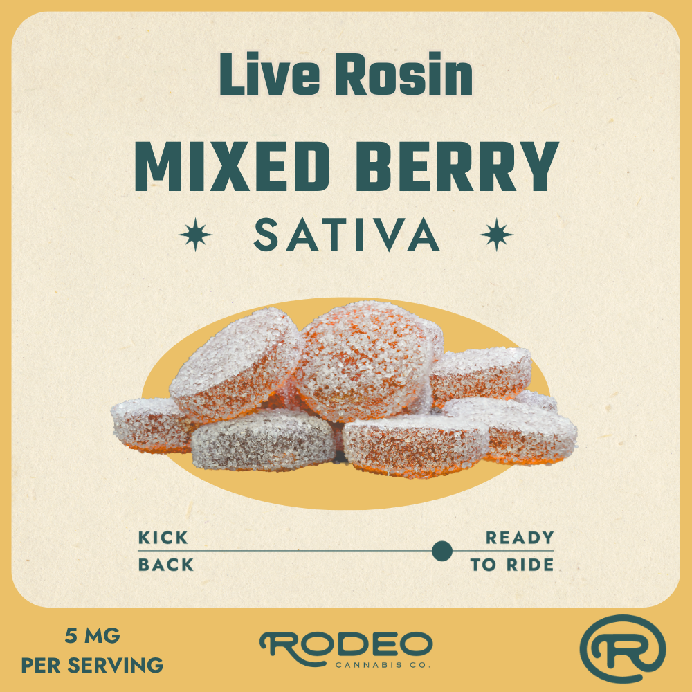 Rodeo Live Rosin Mixed Berry (S) Gummies (C0070000440)