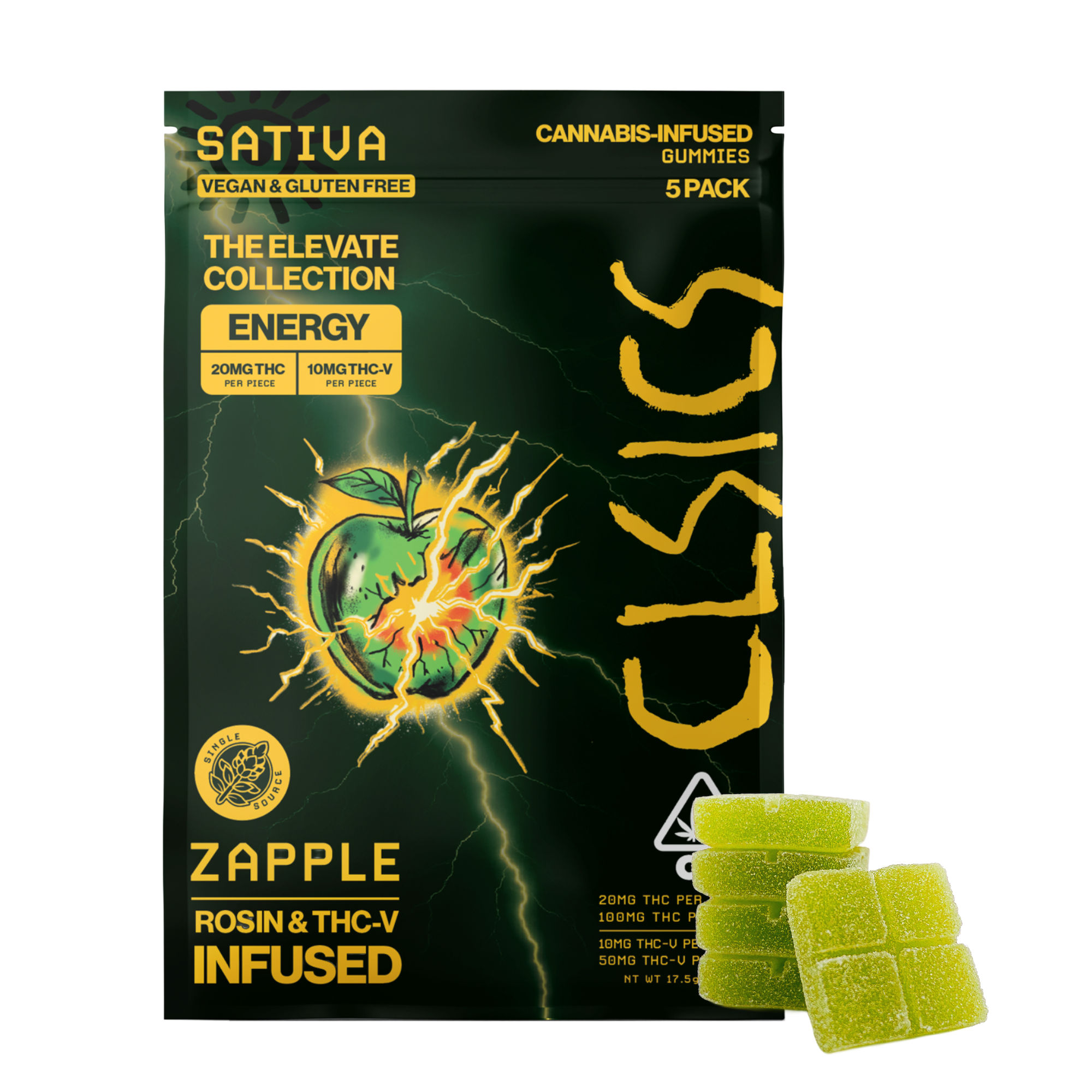 Zapple [5pk] (100mg THC/50mg THC-V)