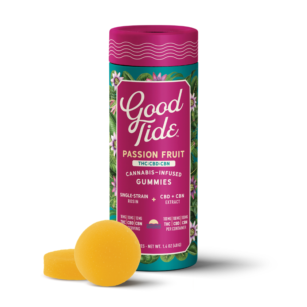 Passionfruit 1:1:1 CBD + CBN Single-Strain Rosin Gummies | Sleep | 100mg