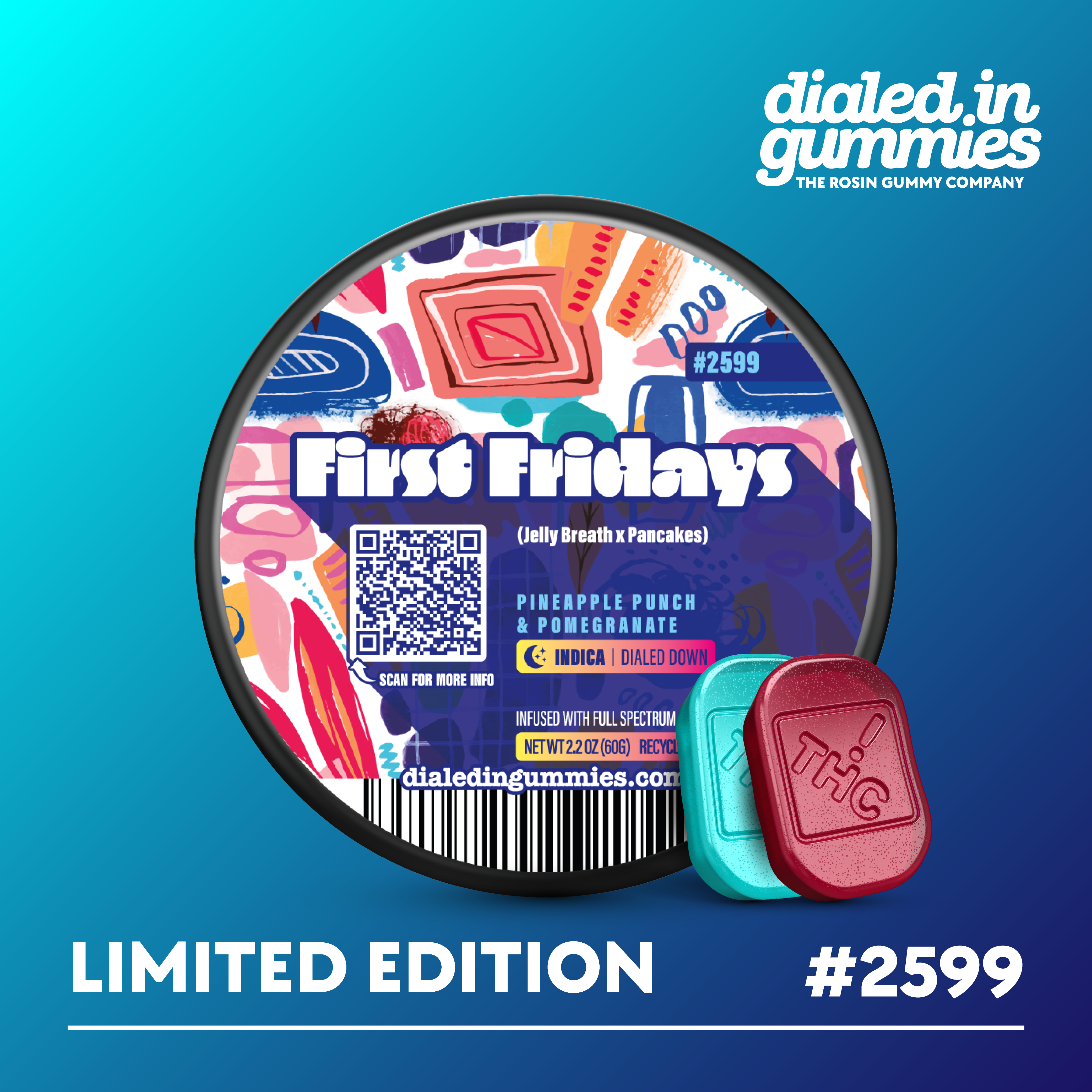 100mg - First Fridays #2599 - Rosin Gummies (10pk)
