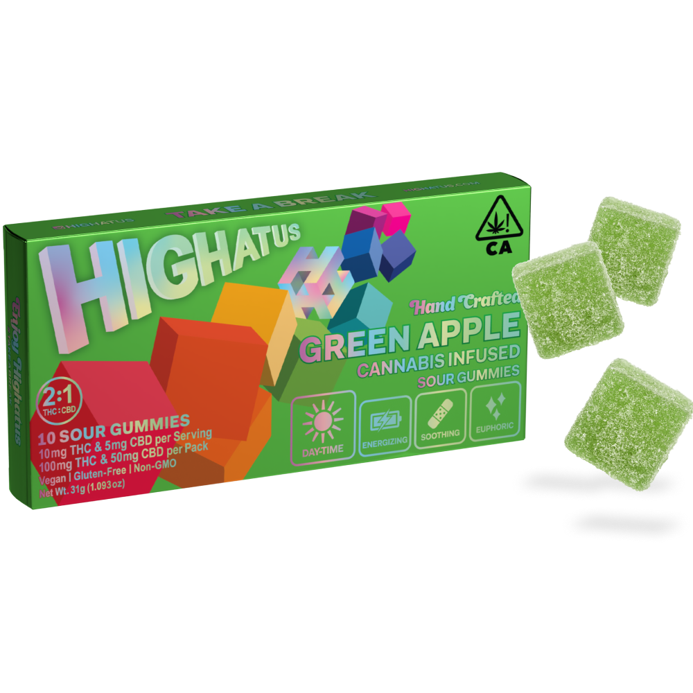 2:1 Green Apple [10pk] (50mg CBD/100mg THC)