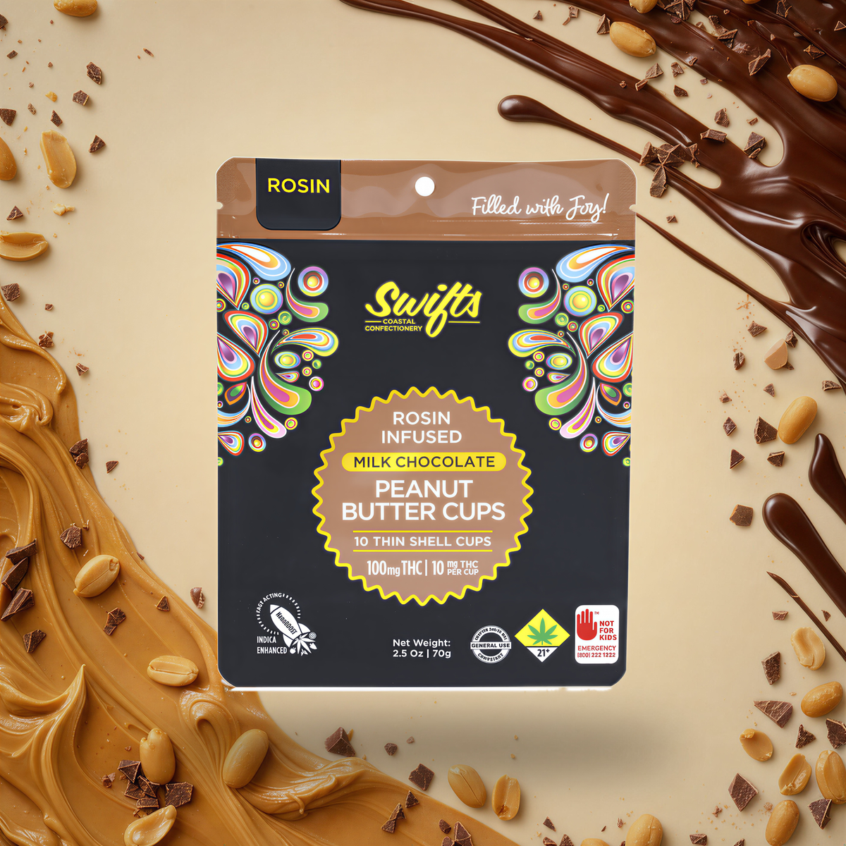 Peanut Butter Cups - Milk Chocolate [10pk] (100mg)