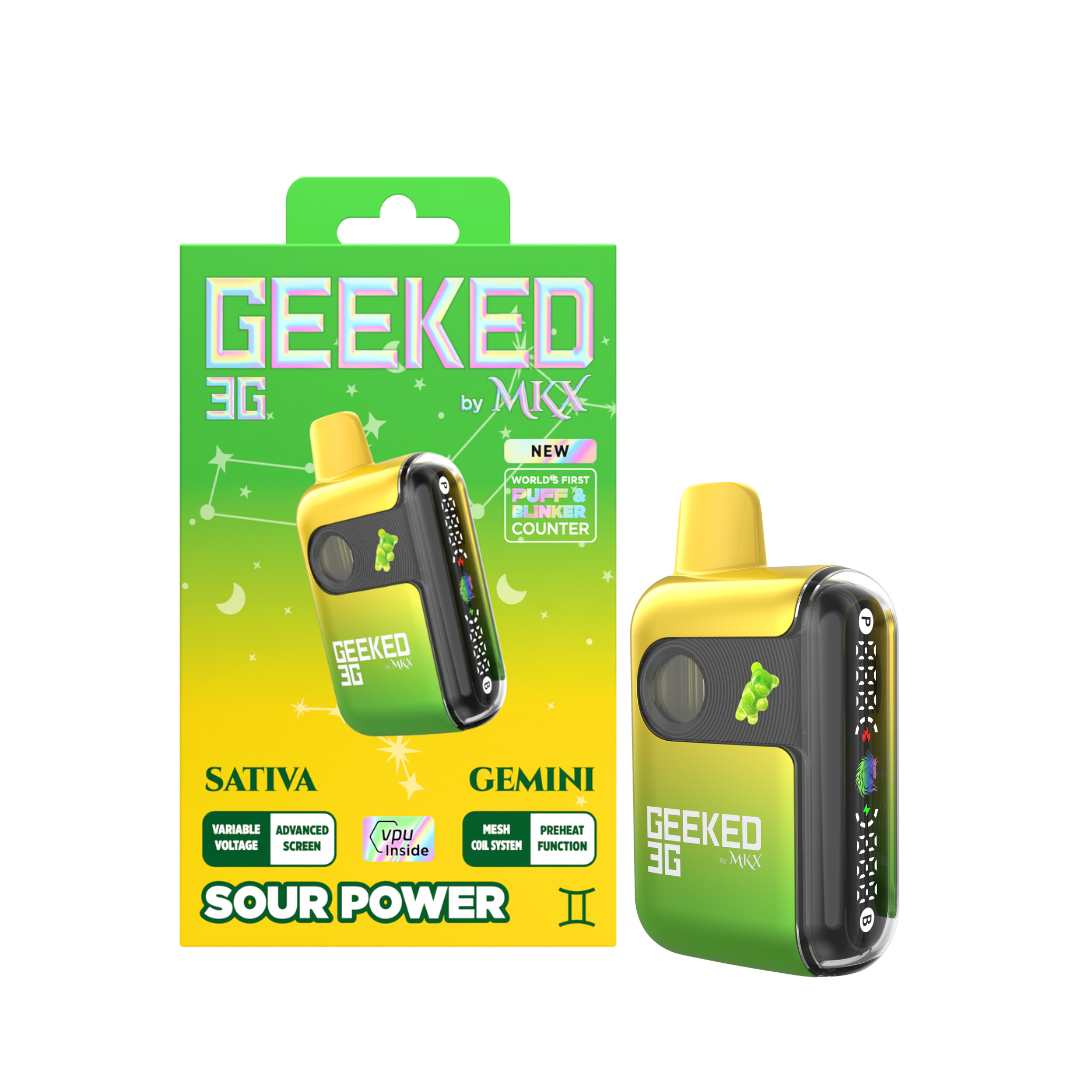 Shop Geeked 3G Disposable by MKX | Sour Power | Prosper Cannabis