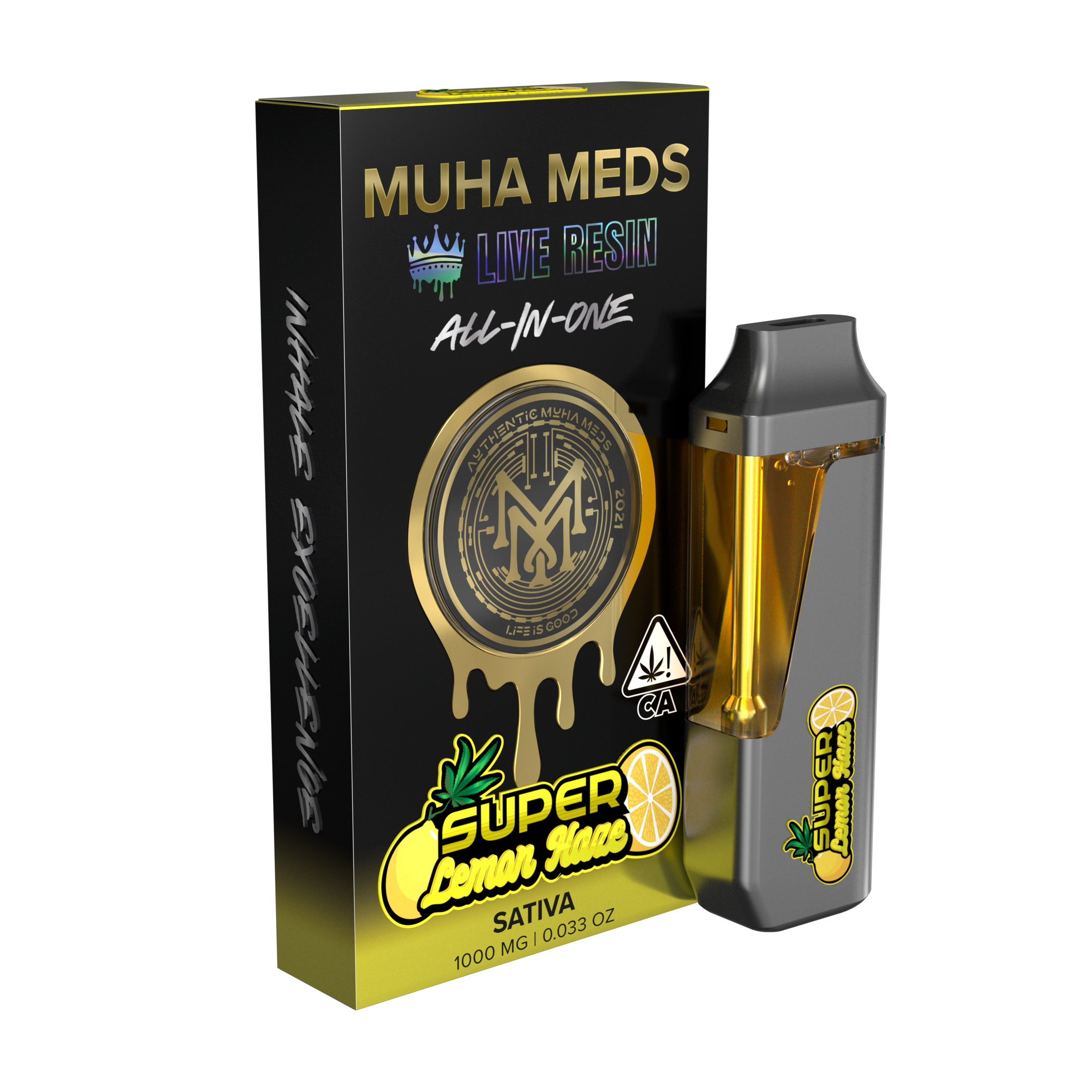 Super Lemon Haze [1000mg] | Muha Meds | Live Resin All-In