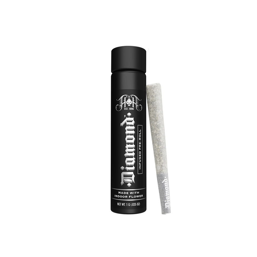 CAM: Kush Mints | Hybrid - ULTRA Diamond Infused Pre-Roll - 1G Joint