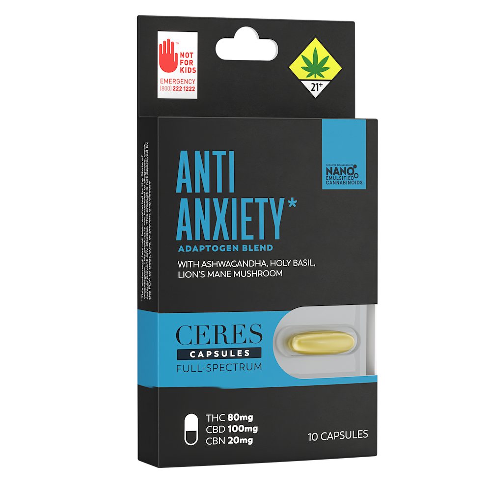 Anti-Anxiety [10pk] (100mg CBD/80mg THC/20mg CBN)