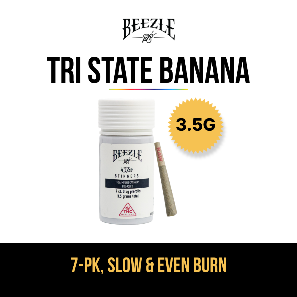 BEEZLE - TRI STATE BANANA - PREROLL - [3.5G] - 7PK - HYBRID