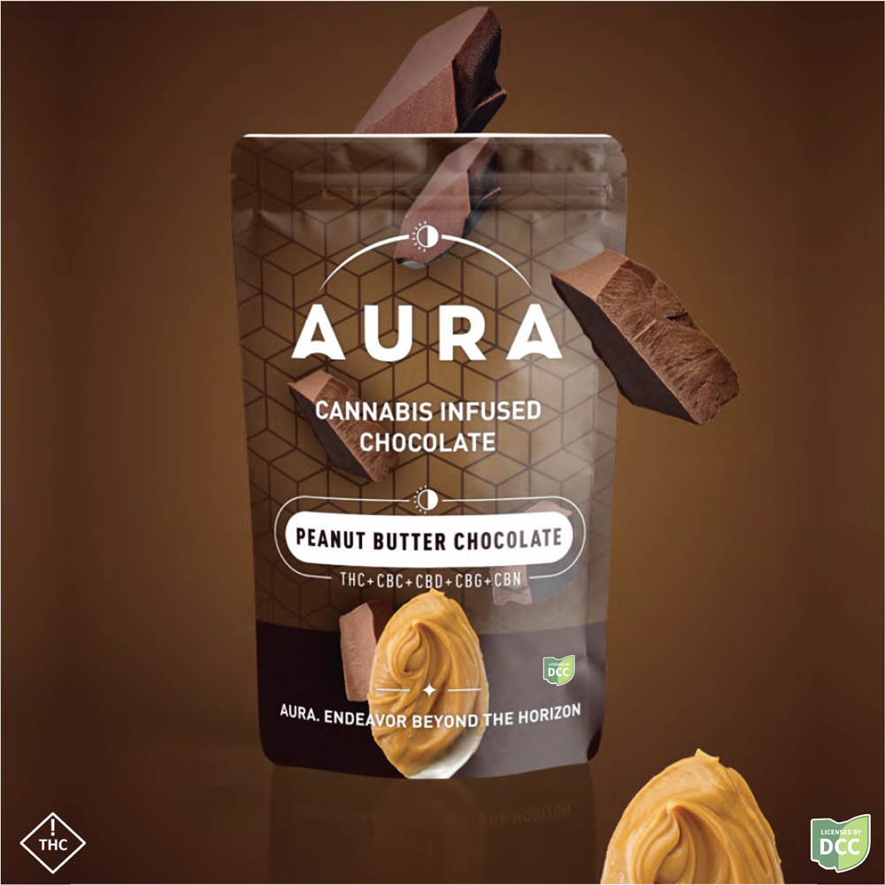Aura - Peanut Butter Chocolate Entourage - Chocolate - 110mg THC - 9pk
