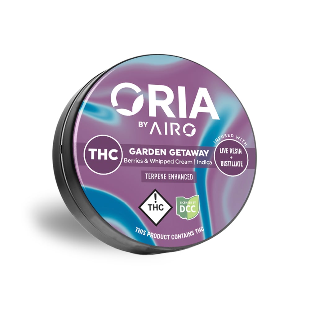 Airo Oria - Garden Getaway - Live Resin Gummies - 100mg - 10pk - Hybrid