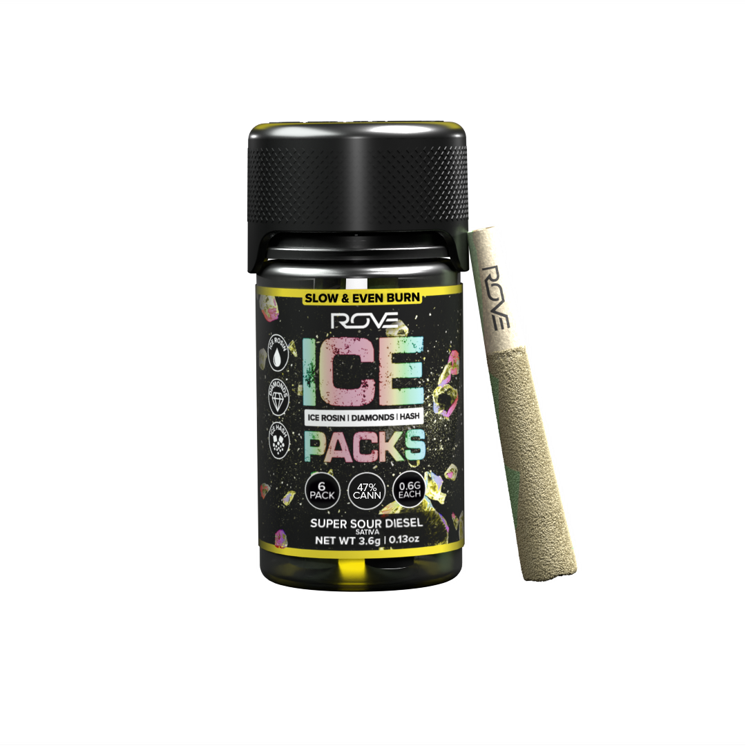 Super Sour Diesel - Infused Ice Packs (Rosin, Hash, and Diamonds) [6x 0.6g]