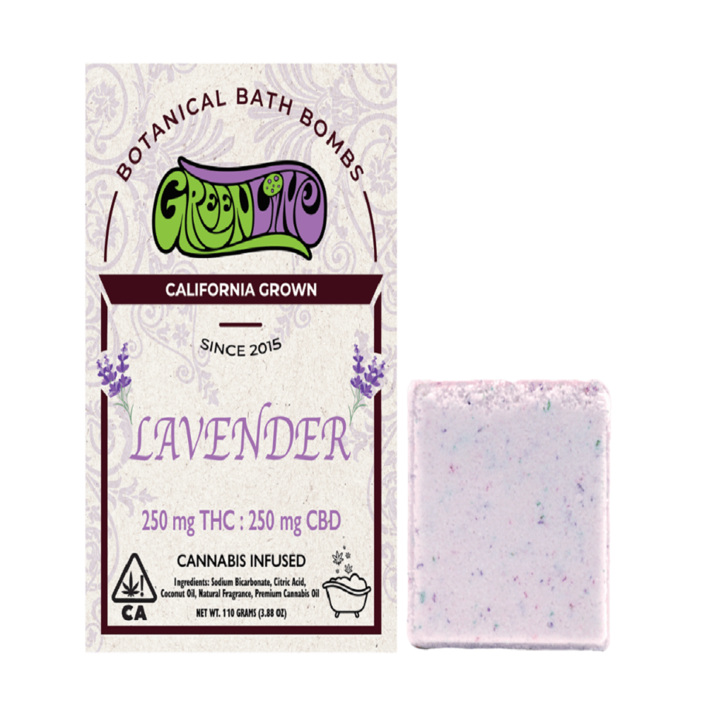 Lavender Bath Bomb 1:1 - 250mg THC : 250mg CBD