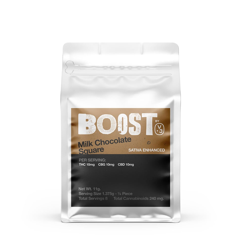 1:1:1 Boost - Milk Chocolate [2pk] (80mg CBD/80mg THC/80mg CBG)