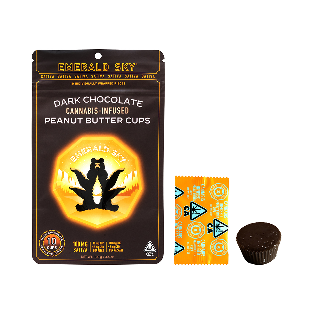 Peanut Butter Cups Dark Chocolate | 10pk/10mg - 100mg | Sativa