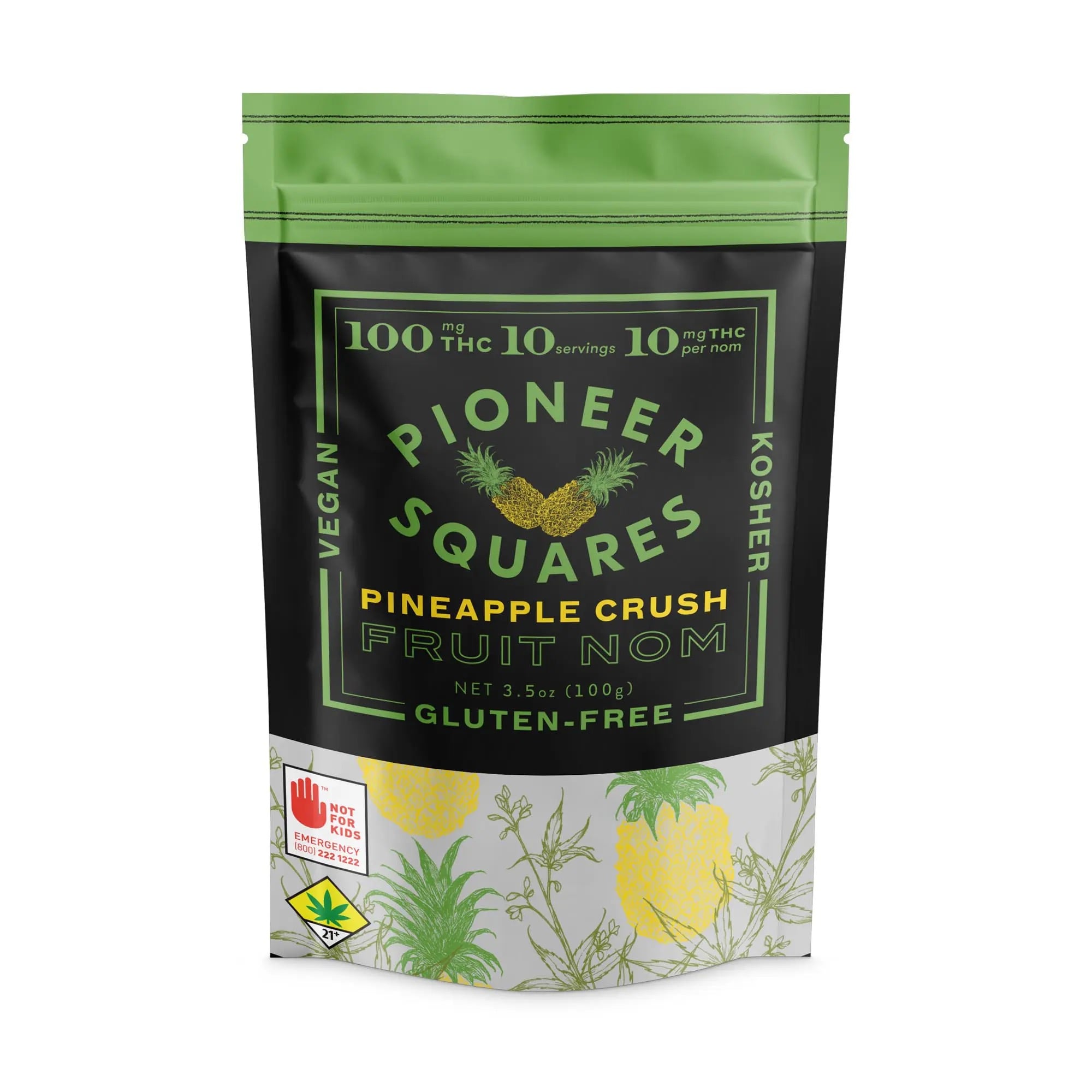 Gummies Pineapple Crush [10pk] (100mg THC)