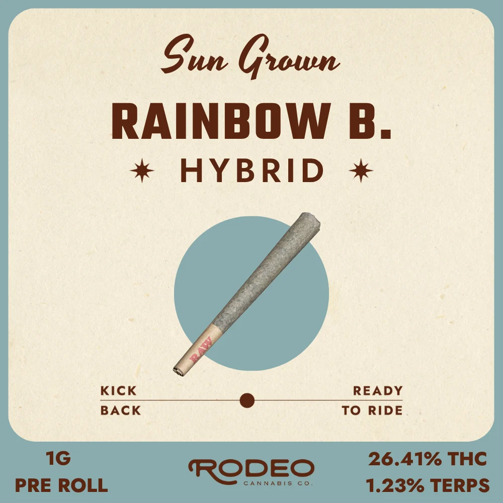 Rodeo Cannabis - Rainbow B (H) 1g Pre-Roll 1pk (1g) C0070000607