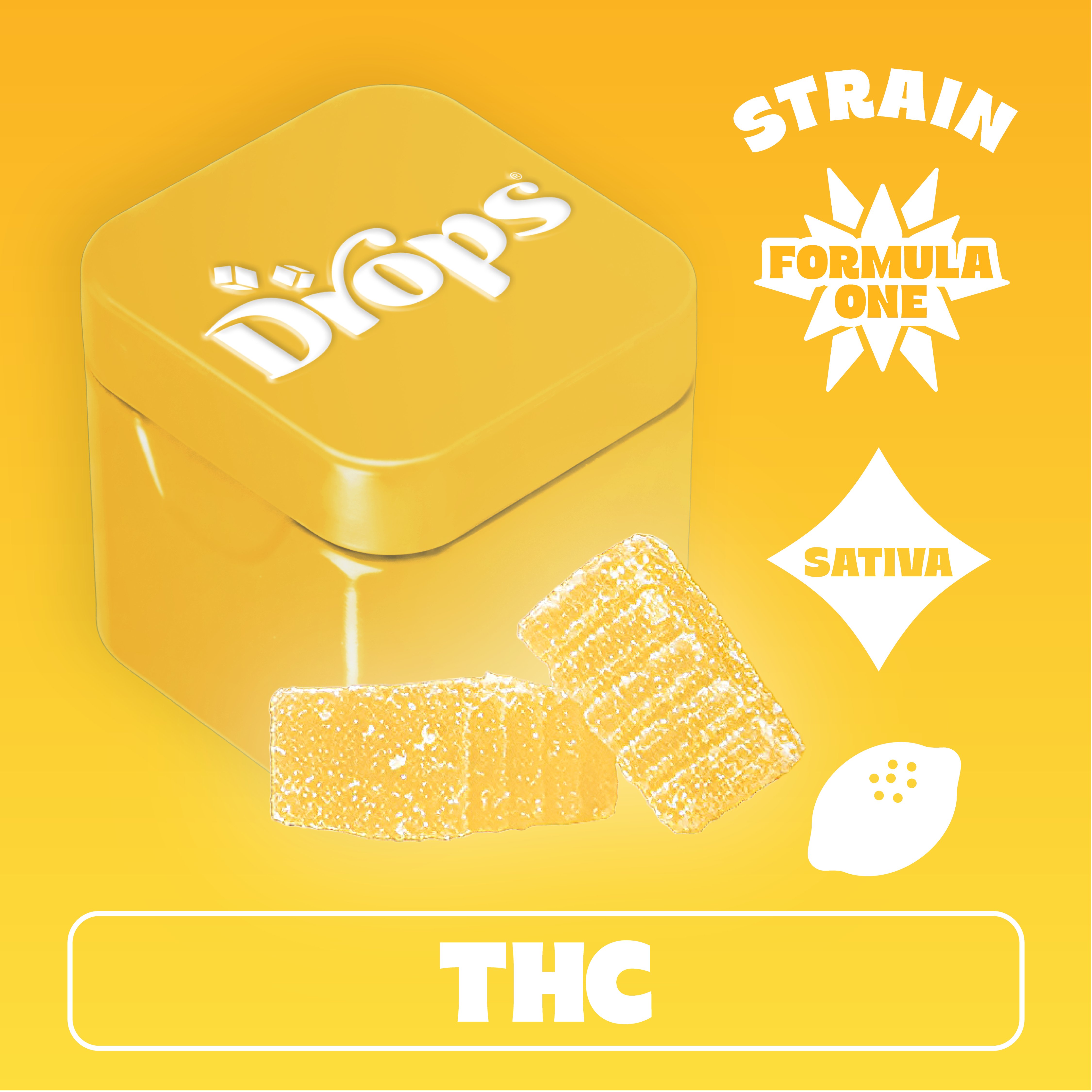 Lemon - 2pc - Formula One - Sativa (100mg THC)