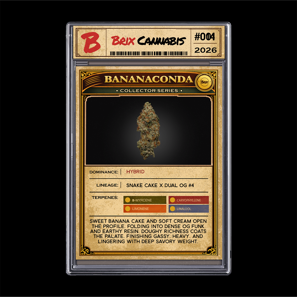 Shop BRIX Cannabis - Bananaconda (H) Flower C0101000435 | Fine