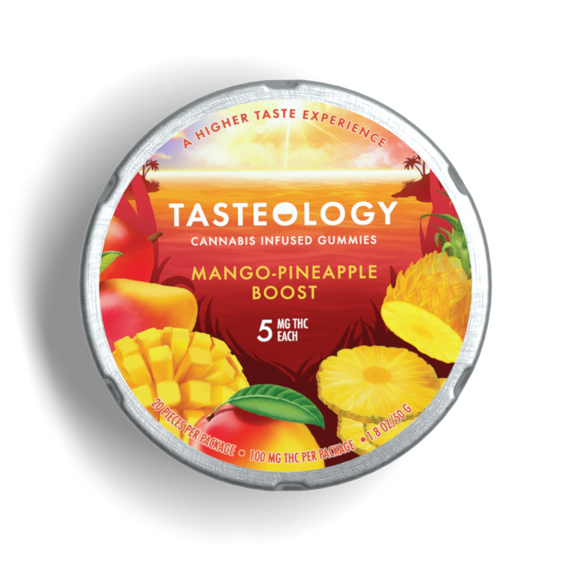 MangoPineapple Boost V [10pk] (100mg) Tasteology Gummies Jane