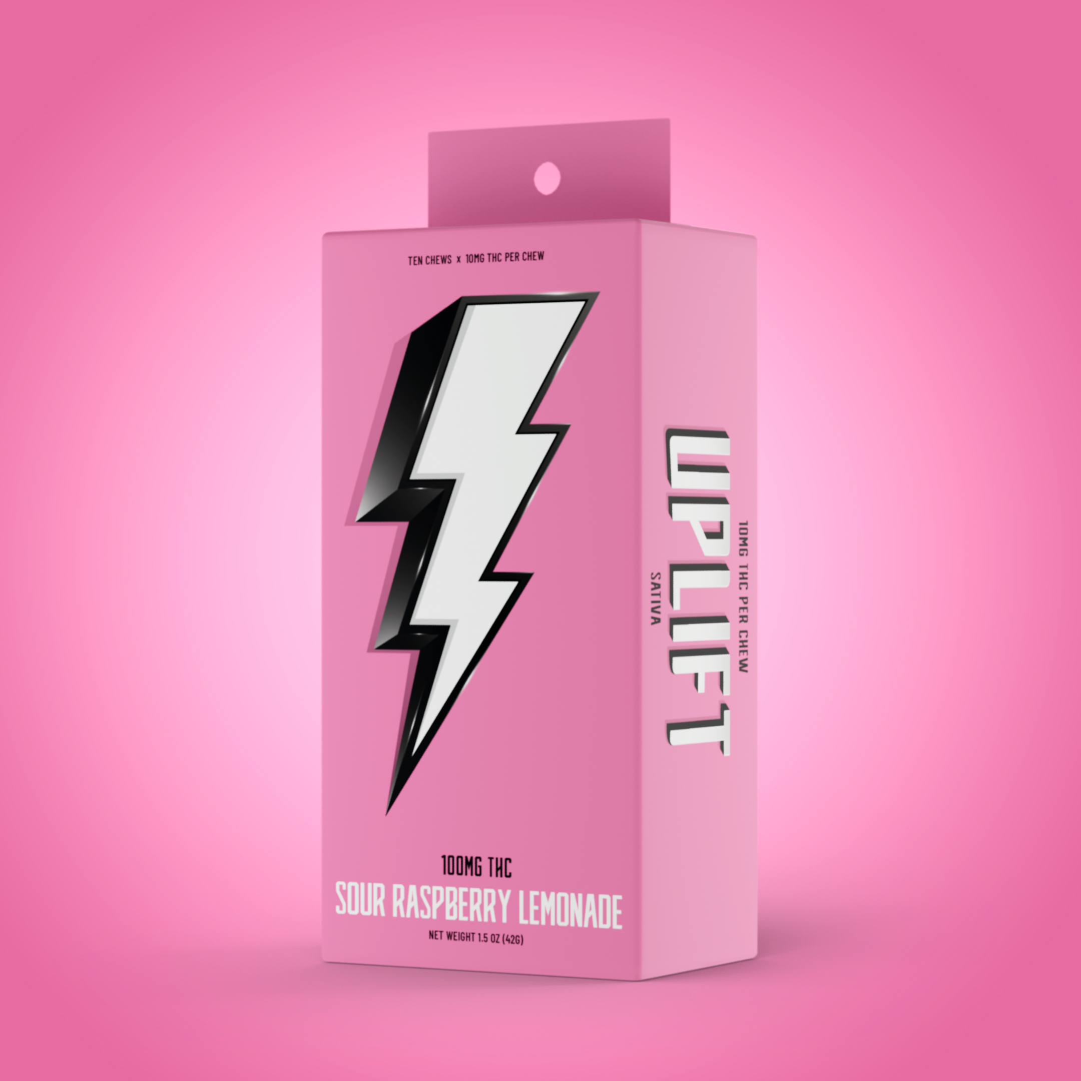 Raspberry Lemonade Sativa Fruit Chews 100mg 10-pack