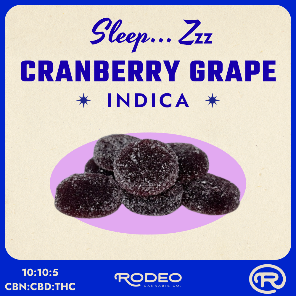 Rodeo Ratios - Sleep - Cranberry Grape (I) Gummies 10-10-5 (CBN-CBD-THC) (C0070000538)