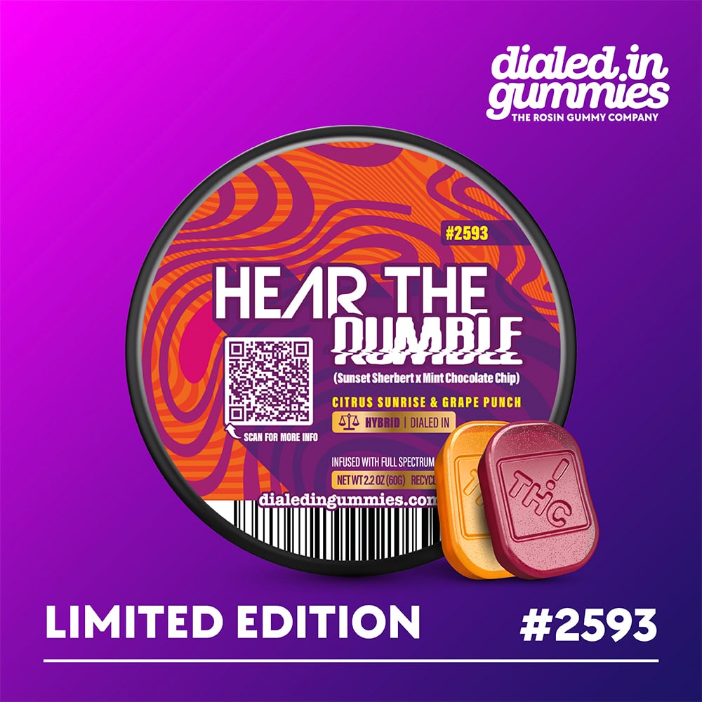 100mg - Hear the Rumble #2593 - Rosin Gummies (10pk)