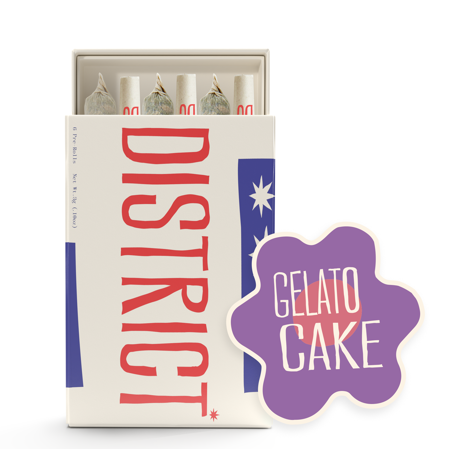 GELATO CAKE - PREROLL - [3G] - 6PK - HYBRID