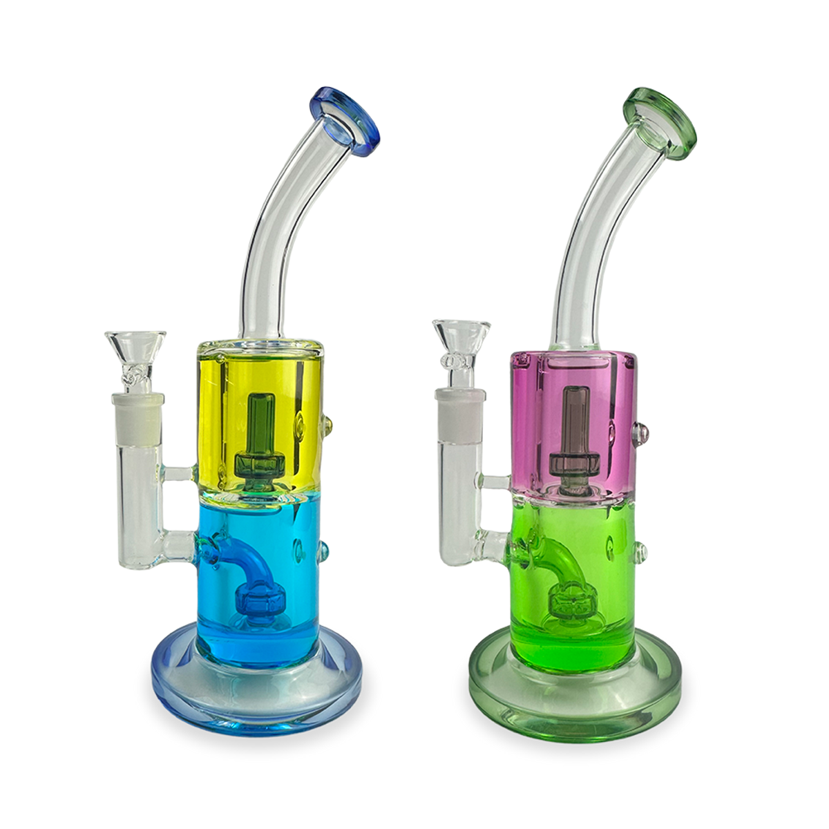 11" Two-in-one Glycerin Shower Perc Bong