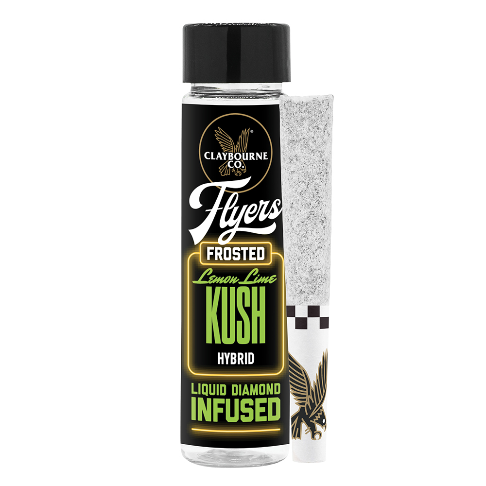 Lemon Lime Kush (1g) - Diamond Frosted Flyers Pre-Rolls