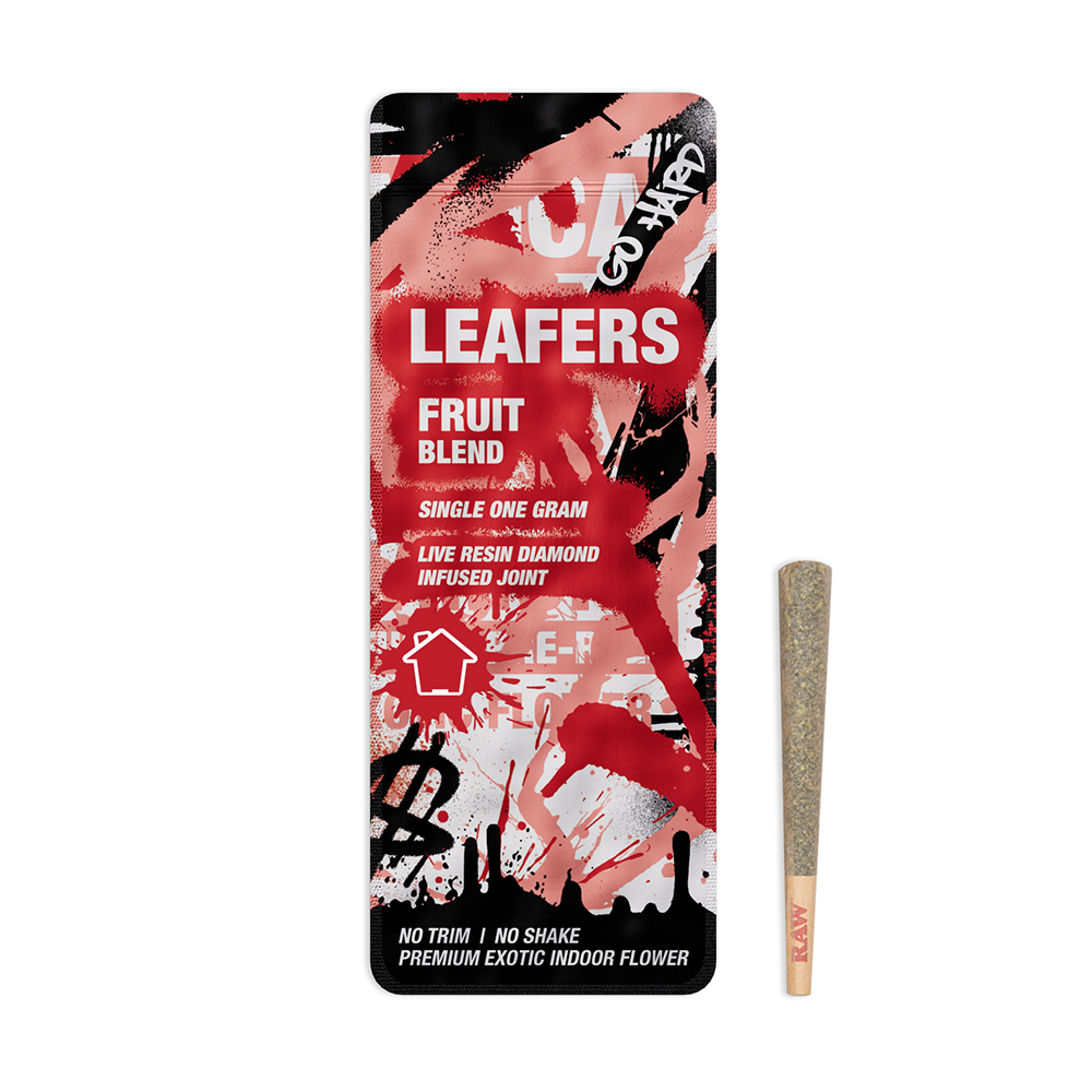 Leafers - Fruit Blend Diamond-Infused Joint [1g] 50/50 Hybrid